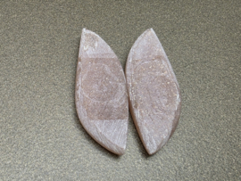 Zonnesteen cabochons set van 2