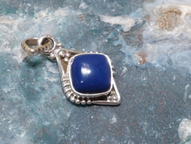 Lapis lazuli hanger in zilver