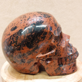 Mahonie obsidiaan human skull