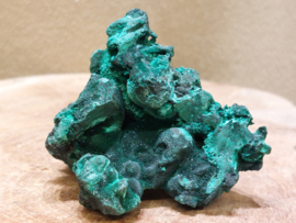 Malachiet ruw cluster/zijde malachiet, Congo