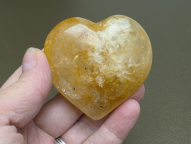 Golden healer of limoniet kwarts hart