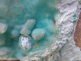 Chrysocolla druzy uit Congo ruw stuk