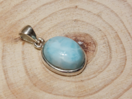 Larimar hanger in zilver