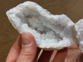 Bergkristal geode set