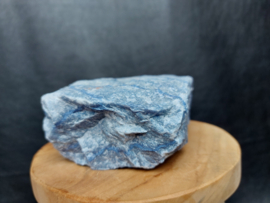Blauwe kwarts theelicht houder ruw