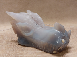 Agaat geode draak