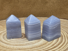 Chalcedoon of blue lace agaat punt