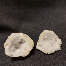 Bergkristal geode set