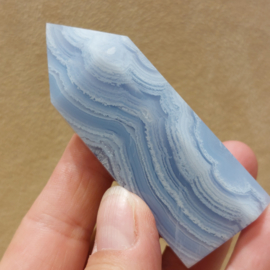 Chalcedoon of blue lace agaat punt