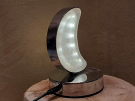 Rozenkwarts lamp maanvorm