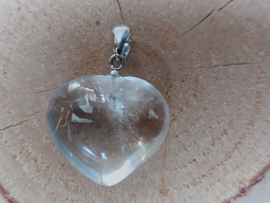 Bergkristal hart hangertje