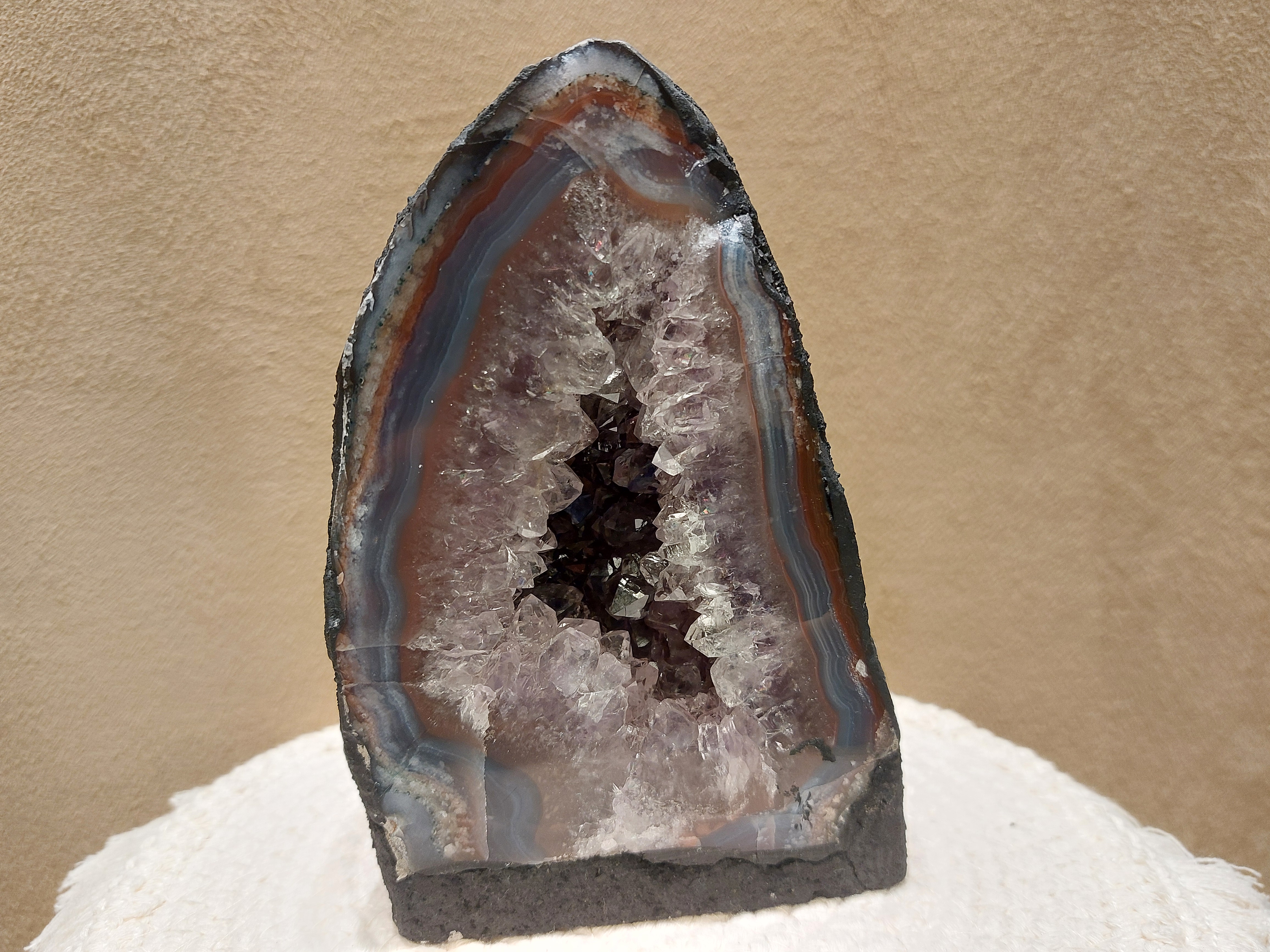 Amethist met agaat geode