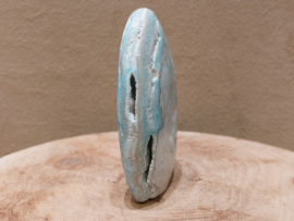 Blauwe aragoniet sculptuur