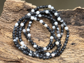 Zebra jaspis armband 4 mm