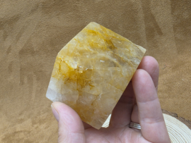 Golden healer of limoniet kwarts kubus