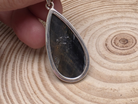 Pietersiet hanger in zilver