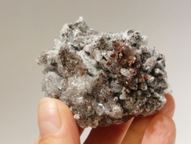 Snow calciet/calciet met aragoniet cluster uit Mexico