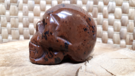 Mahonie obsidiaan human skull