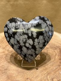 Sneeuwvlok obsidiaan hart