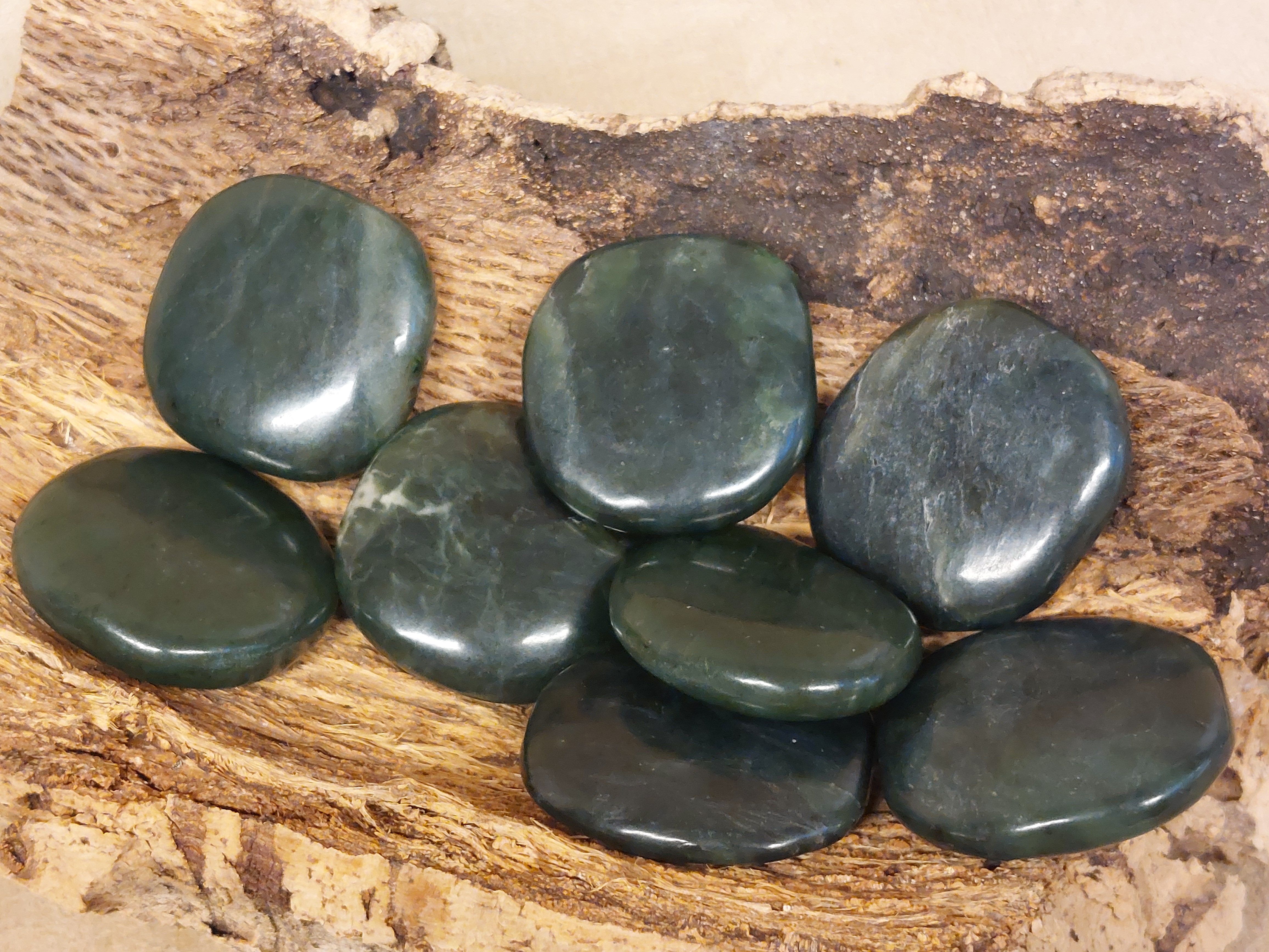 Nefriet jade platte steen
