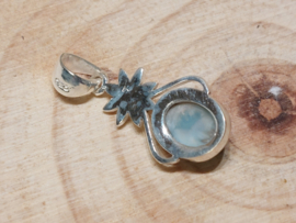 Larimar hanger in zilver