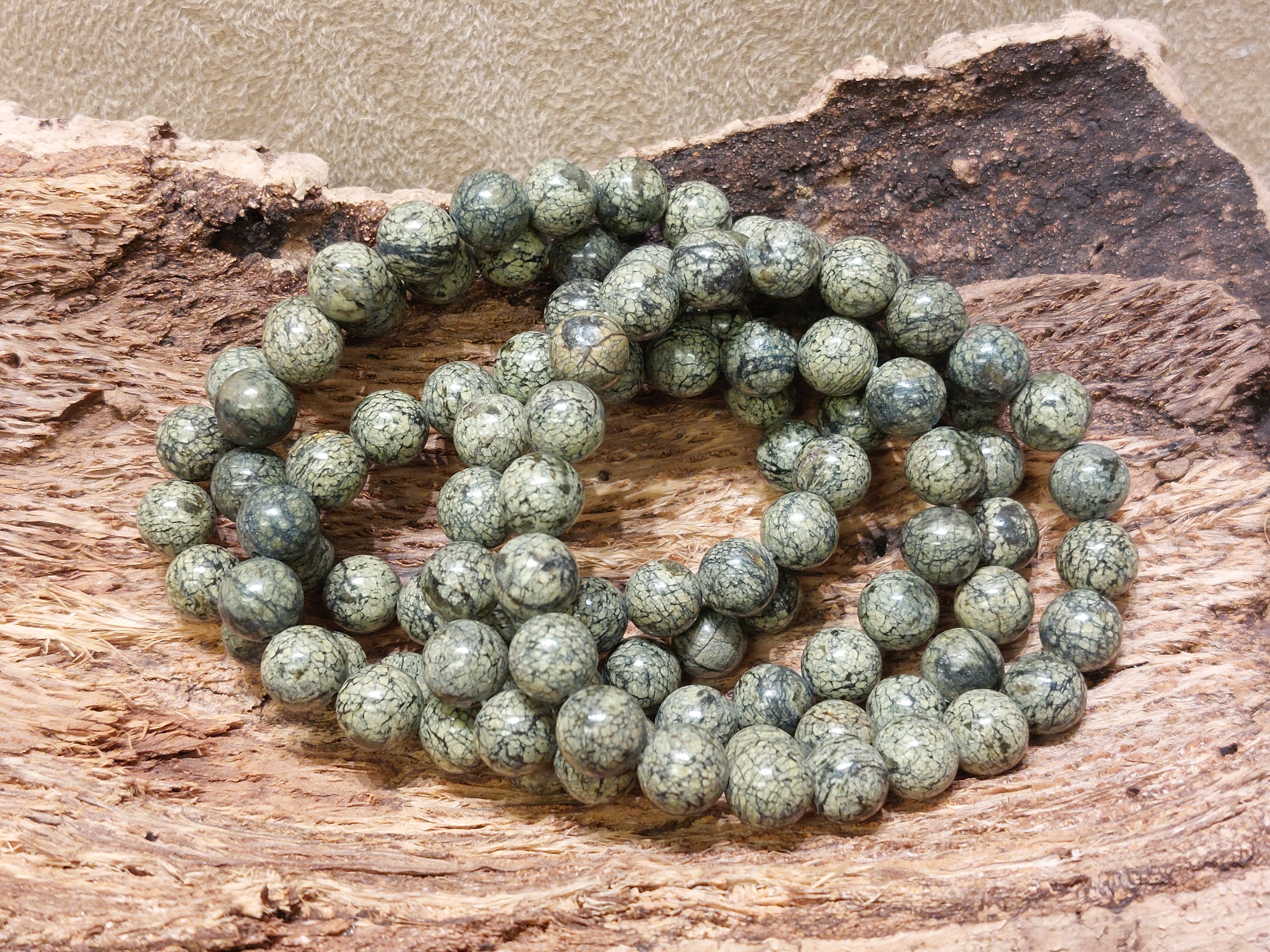 Serpentijn armband 8mm