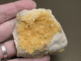 Oranje calciet cluster, Elk Creek, South Dakota, USA