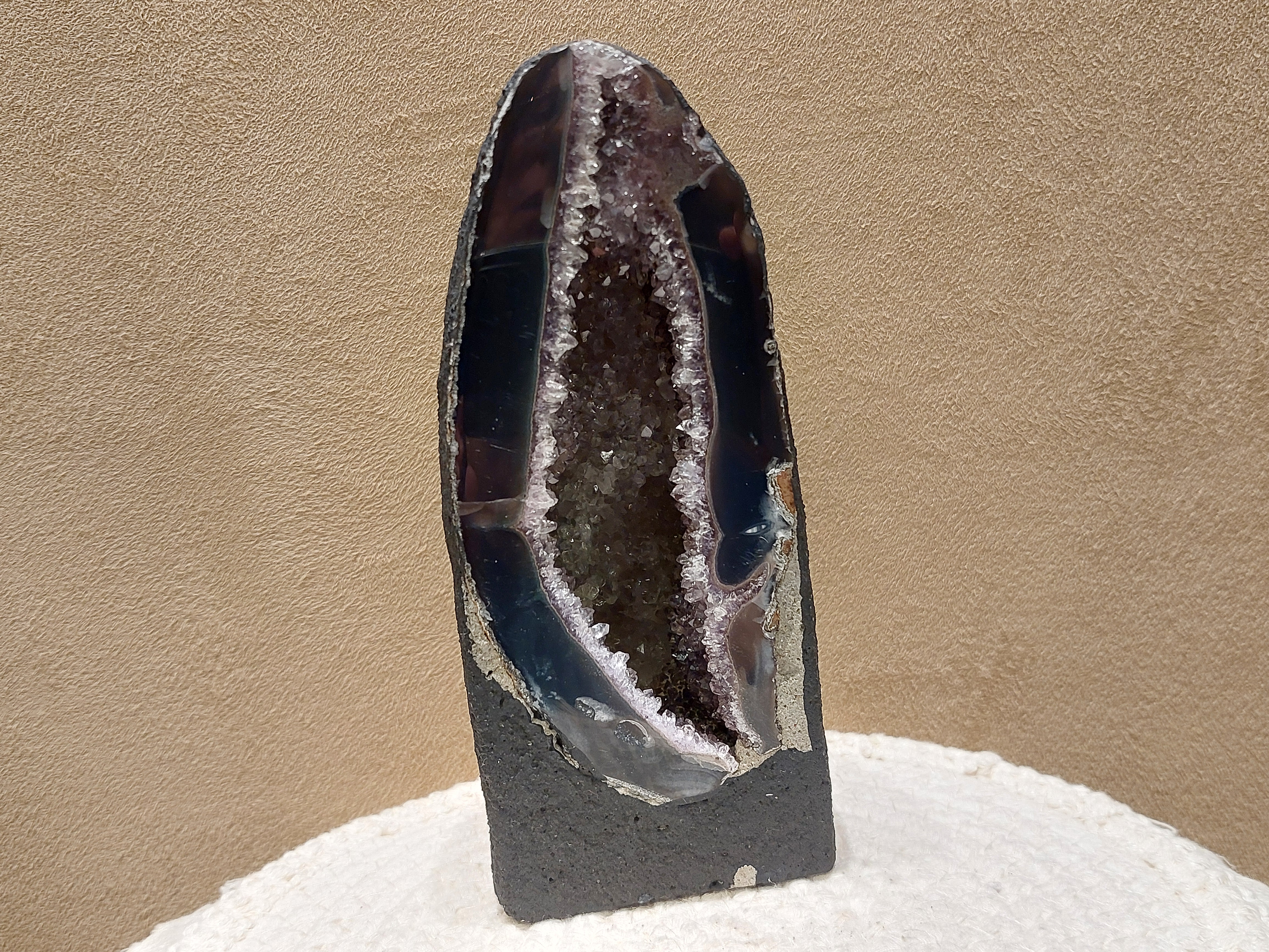 Amethist met agaat geode