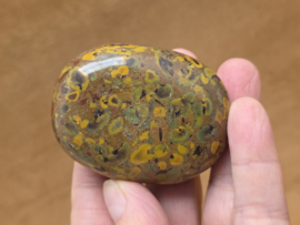 Rhyoliet of regenwoud jaspis handsteen