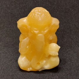 Oranje calciet ganesha