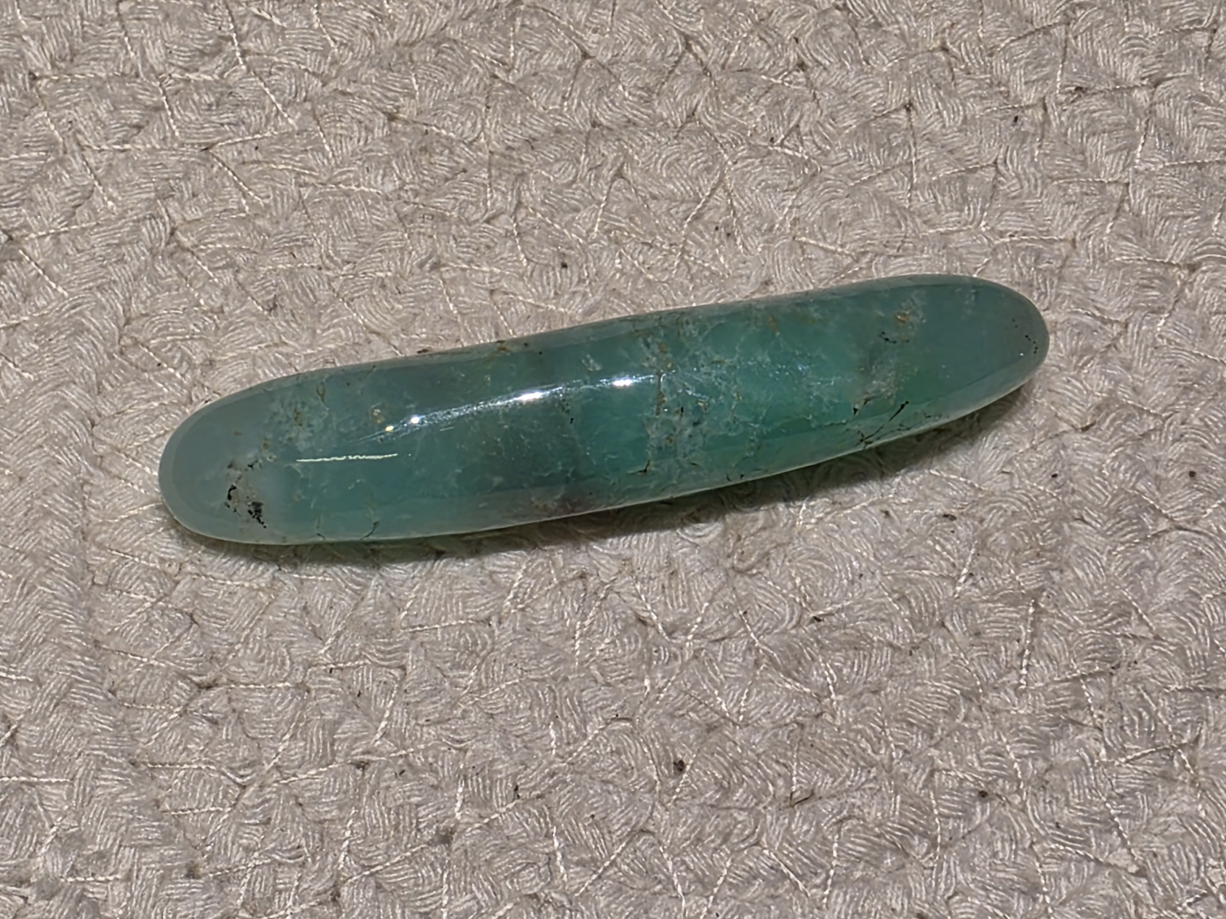 Chrysopraas knuffelsteen/staaf
