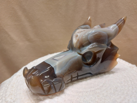 Agaat geode draak