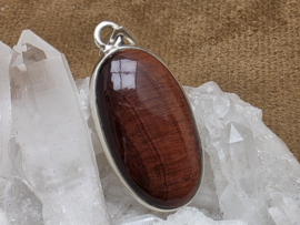 Kattenoog hanger in zilver