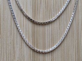Zilveren ketting 50 cm
