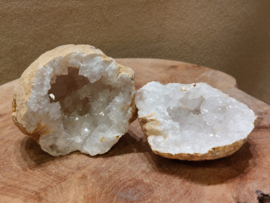 Bergkristal geode set