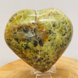 Groene opaal hart