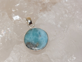 Larimar hanger in zilver