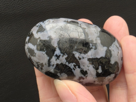 Gabbro merliniet of mystic merliniet handsteen