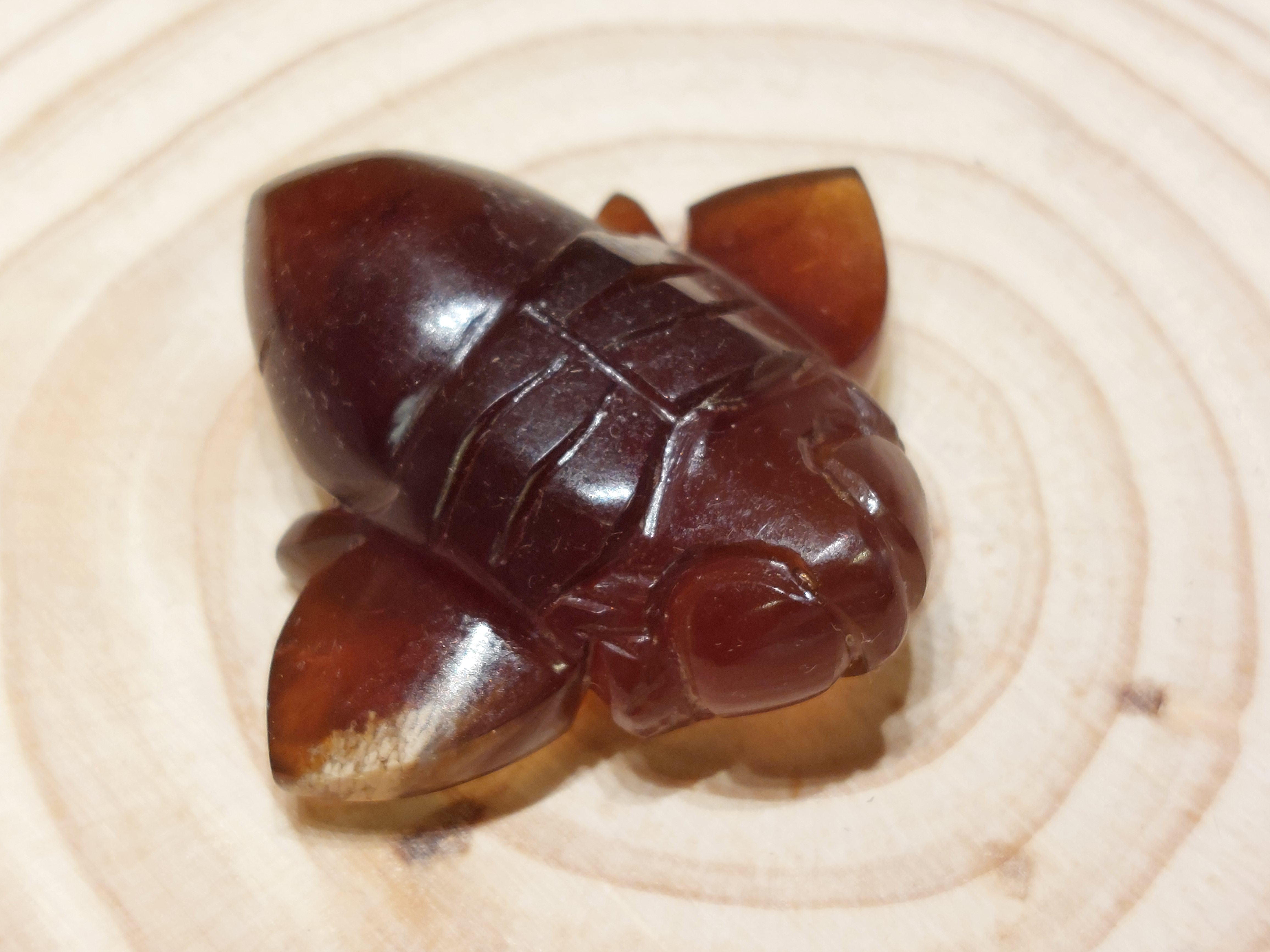 Blauwe amber bij