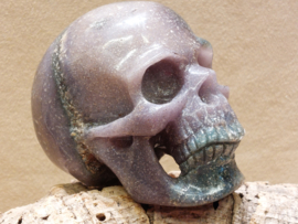 Druif agaat/ grape agaat human skull