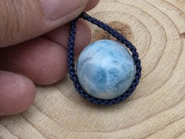 Larimar hanger bol in macramé