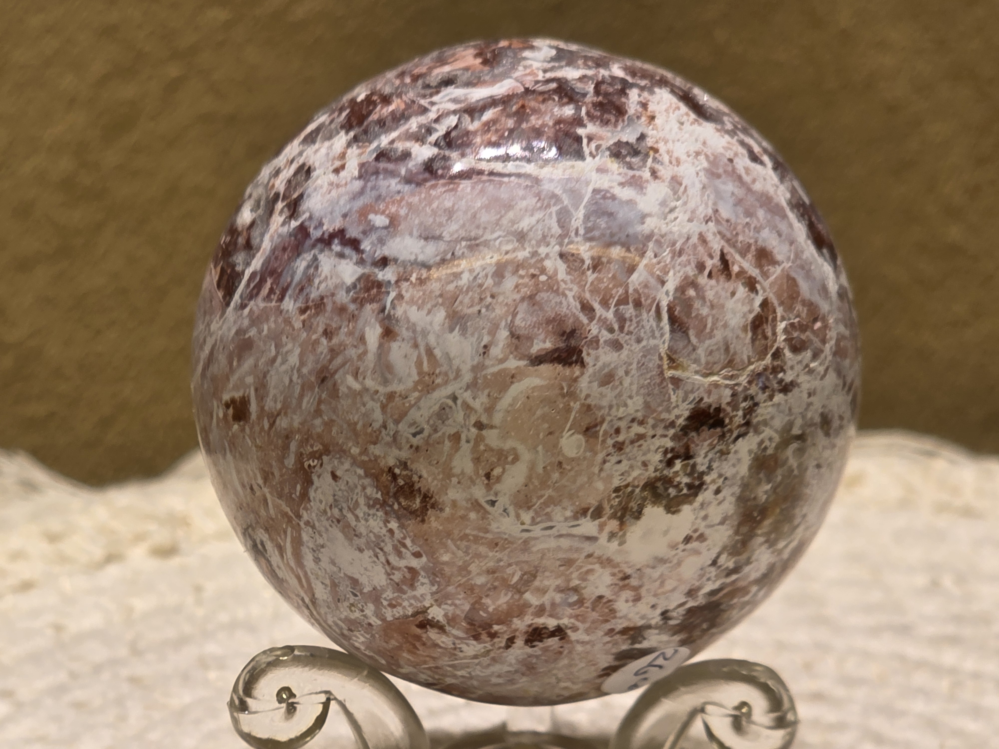 Druzy rode jaspis bol uit Indonesië