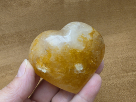 Golden healer of limoniet kwarts hart