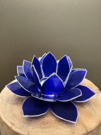 Lotus sfeerlicht violet met zilverrand