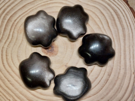 Zilver obsidiaan poezenpootje