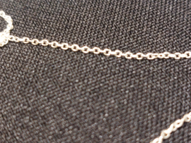 Zilveren ketting 80 cm