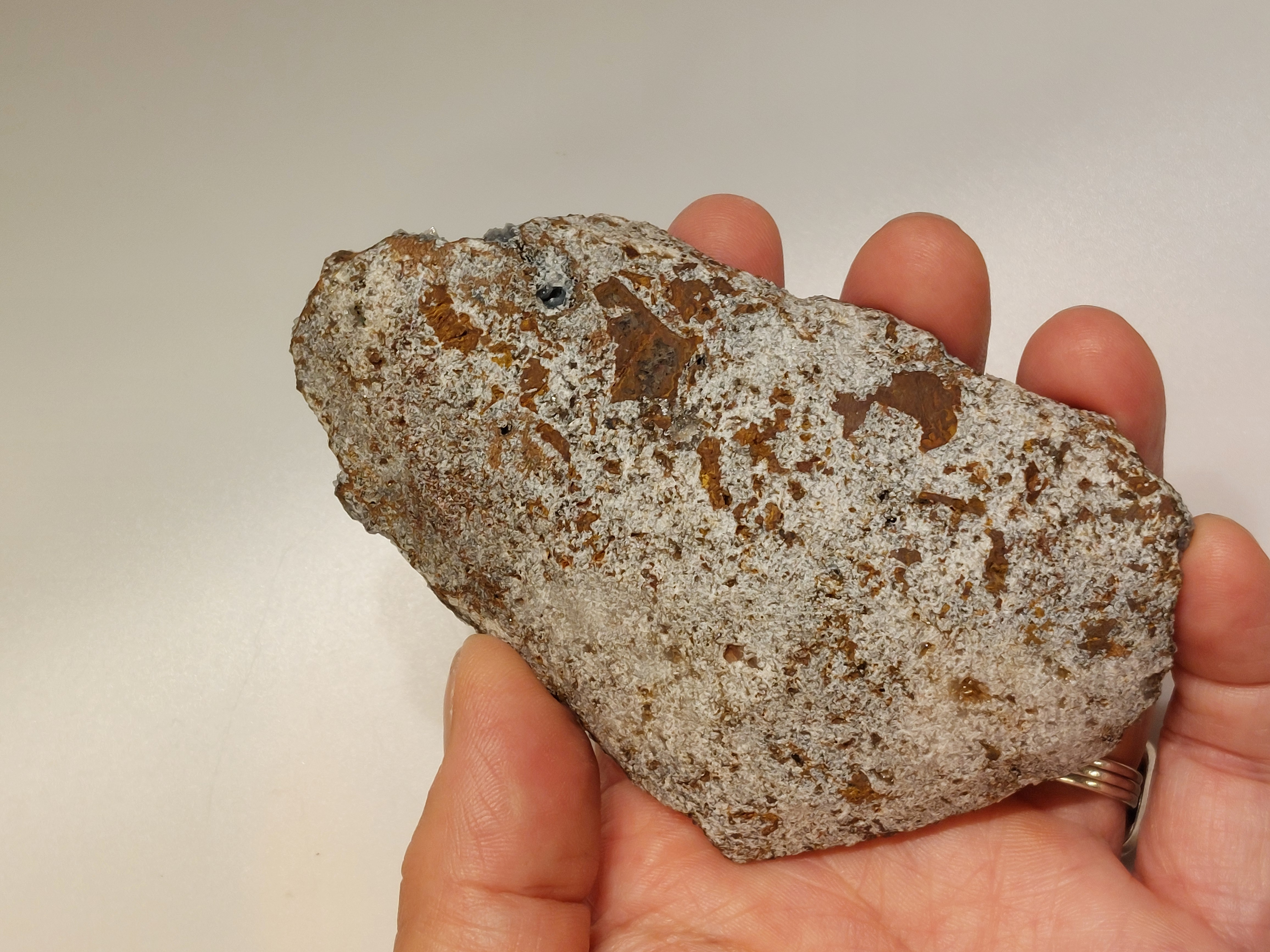 Blauwe chalcedoon uit Marokko