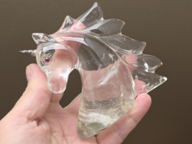 Bergkristal eenhoorn met insluitingen van Leandro De Souza