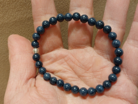 Saffier kogelarmband 5 mm