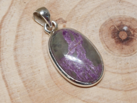 Stichtiet hanger in zilver